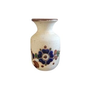 Handcrafted Floral Mexico Folk Art Bud Vase